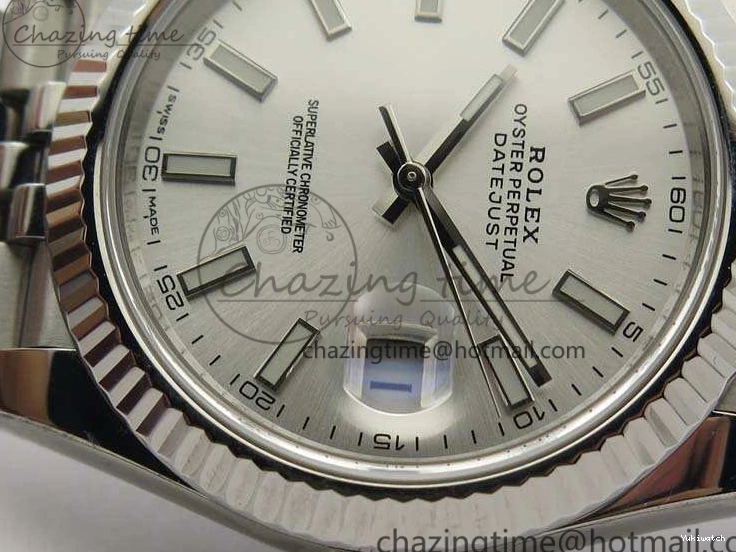 Noob Stick DateJust SS 1:1 Markers Best Bracelet Silver Jubilee A3235 On Edition 228238 Dial 1225